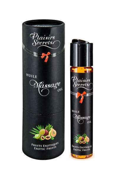Массажное масло "Plaisirs Secrets" с ароматом и вкусом экзотических фруктов, 59ml 