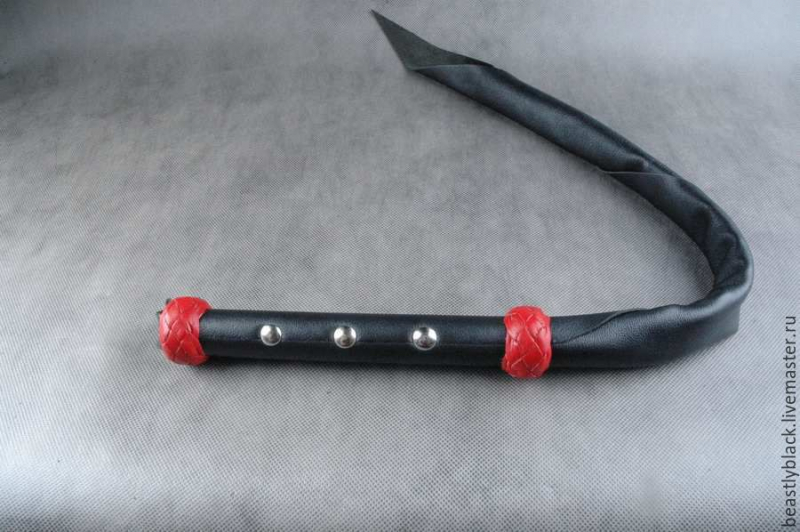 Хлыст "Beastly Хвост дракона" черный, кожа 