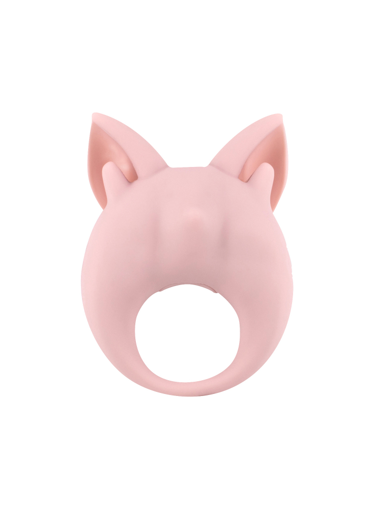 Эрекционное кольцо с вибрацией "Lola Kitten Kiki" нежно розовое 