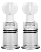 Винтовые помпы на соски и клитор "Erozon Nipple Pump M"  