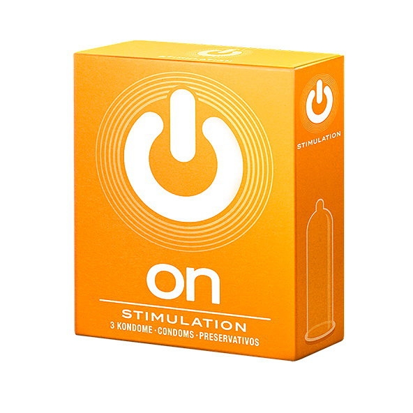 Презервативы "On Stimulation" ребристые, 3шт 